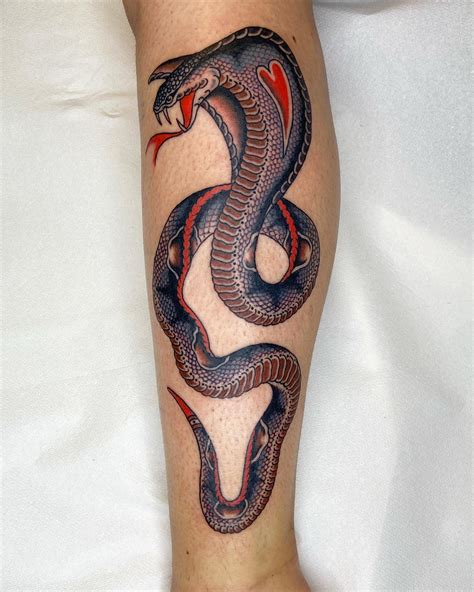 Aggregate More Than 71 American Traditional Cobra Tattoo Latest In