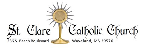 Parish News Welcome To St Clare Catholic Church Waveland