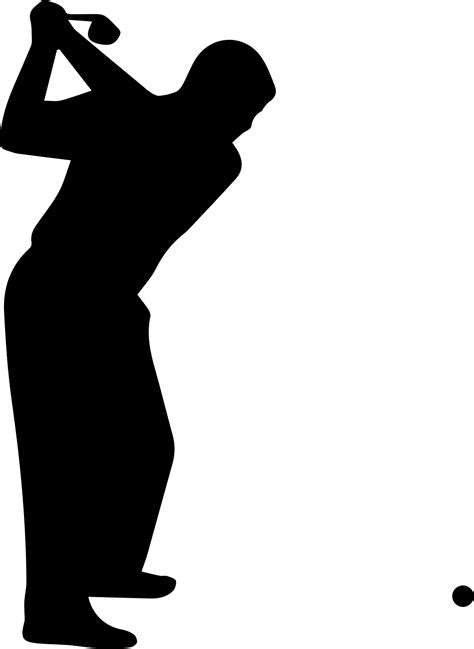 Golfer Silhouette Vector Clipart image - Free stock photo - Public Domain photo - CC0 Images
