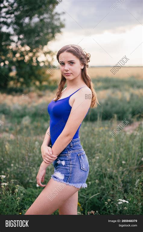 Beautiful Girl Short Image And Photo Free Trial Bigstock