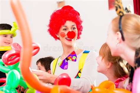 1315 Happy Children Clown Birthday Party Stock Photos Free And Royalty