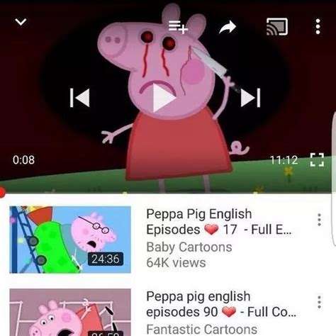 Mums Warning Over Kids Youtube Videos Showing Disturbing Peppa Pig