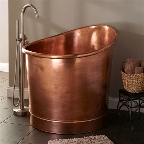 The japanese soaking tub is specifically designed for full body immersion. 39" Velletri Copper Japanese Soaking Tub | eBay