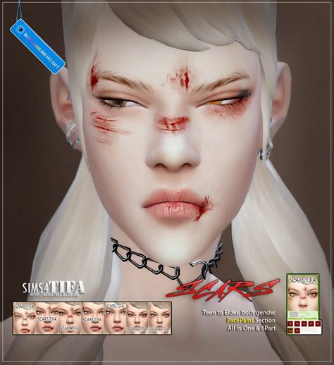 My Sims 4 Blog Scars Wounds By Tifa Ac7