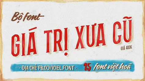 Tải Miễn Phí Font Chữ Phong Cách Vintage Việt Hóa Huyacademy
