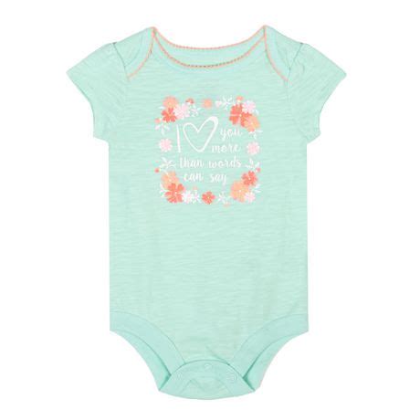 George Baby Girls Short Sleeved Bodysuit Walmart Canada