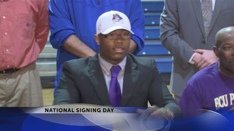 National Signing Day Local Athletes Sign To Play College Football Youtube
