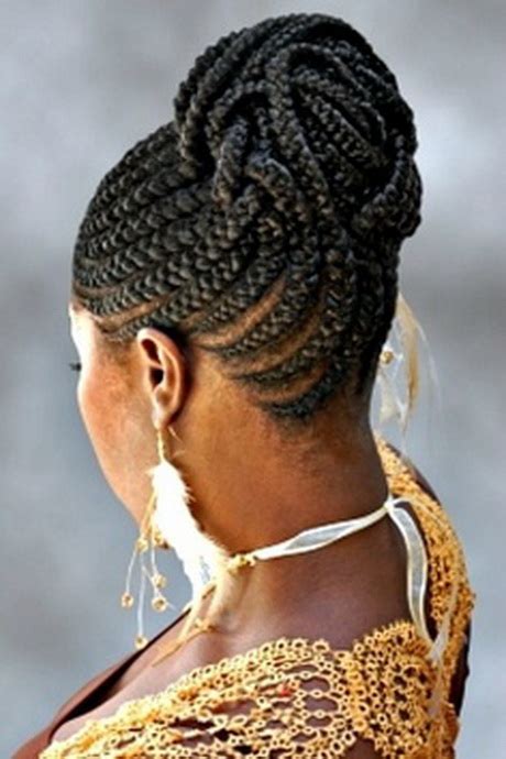 African cornrow braids