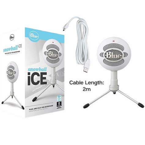 Microfono Profesional Blue Snowball Ice Blanco Usb 988 000070