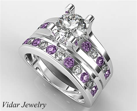 Unique Diamond Bridal Ring Set Vidar Jewelry Unique