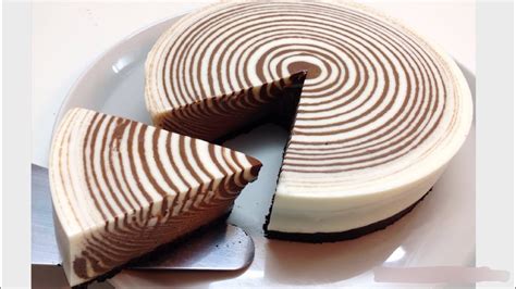 No Bake Zebra Cake Zebra Cheesecake Recipe With Easy Step Youtube