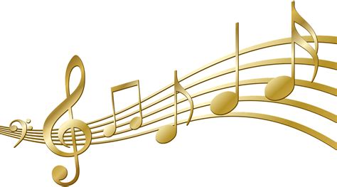 Download Gold Music Notes Png Png Image With No Background