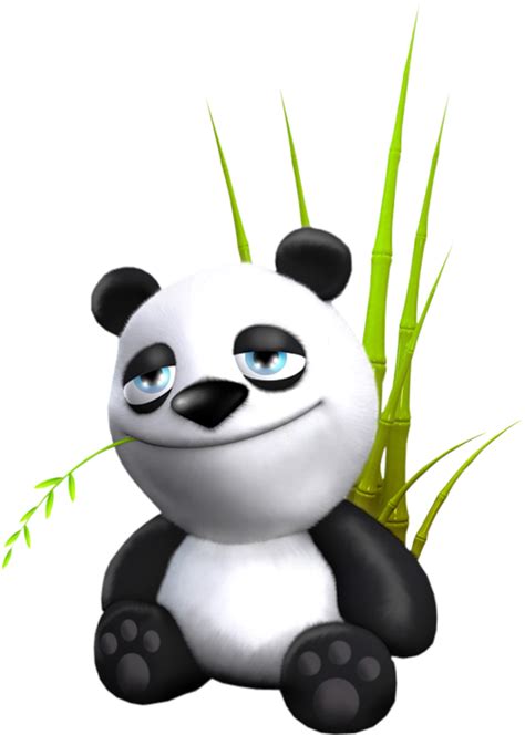 Pandas And Bamboo Animated Moving Panda Bear Clipart Full Size