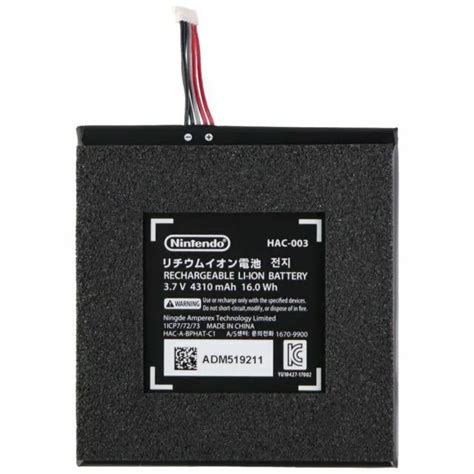 Nintendo Oem Replacement 37v 4310mah Switch Console Battery Hac