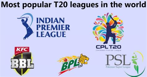 Most Popular T20 Leagues In The World Ipl T20 Matches