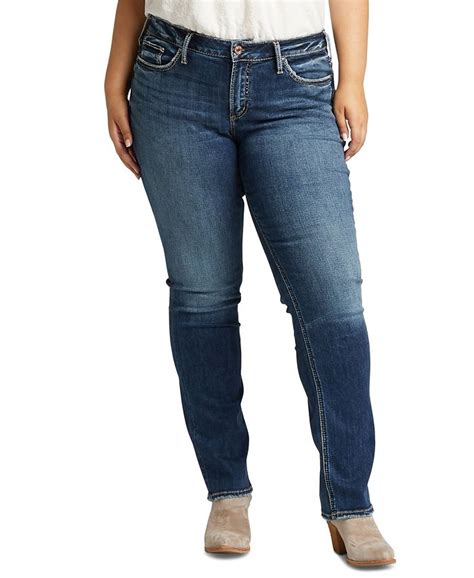 Silver Jeans Co Trendy Plus Size Suki Straight Leg Jeans And Reviews