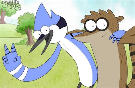 Mordecai And Rigby Gorillaz Apenas Um Show Desenhos Cartoon