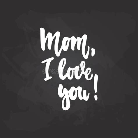 Chalkboard Text I Love You Mom Stock Illustrations 19 Chalkboard Text