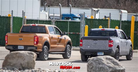 Ford Maverick Vs New Ford Ranger Size Comparison Maverick Truckin