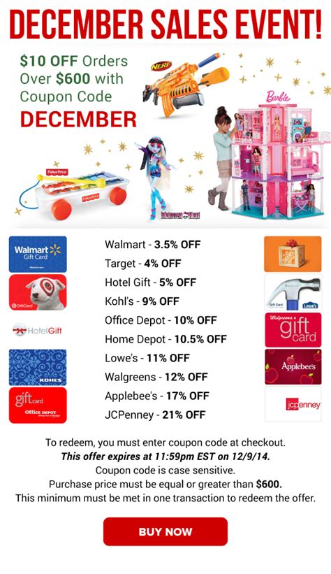 Target giftcards are available for purchase in store, on target.com and at other various retailers, and are offered in the following denominations December Sales Event: Kohl's 9% OFF, Lowe's 11% OFF, Walgreens 12% OFF & More | Buy discounted ...