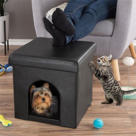 Petmaker Pet House Ottoman Collapsible Multipurpose Cat Or Small Dog