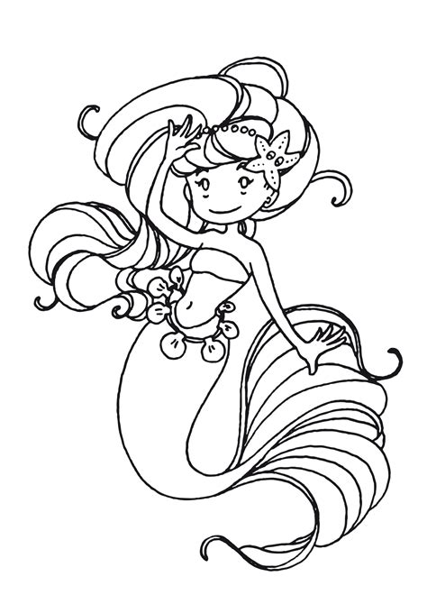 Sirens to color for kids - Sirens Kids Coloring Pages