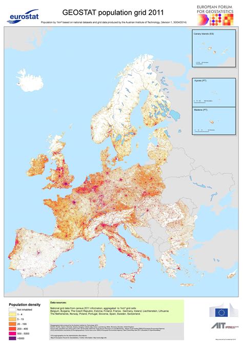 Europe Density 2011 • Map •