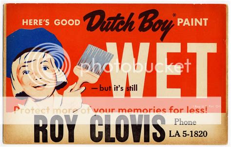 Vintage Dutch Boy Paint Wet Paint Sign 1950s Advertising Ebay