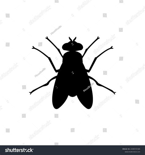 Fly Icon Silhouette Vector Illustration On Stock Vector Royalty Free