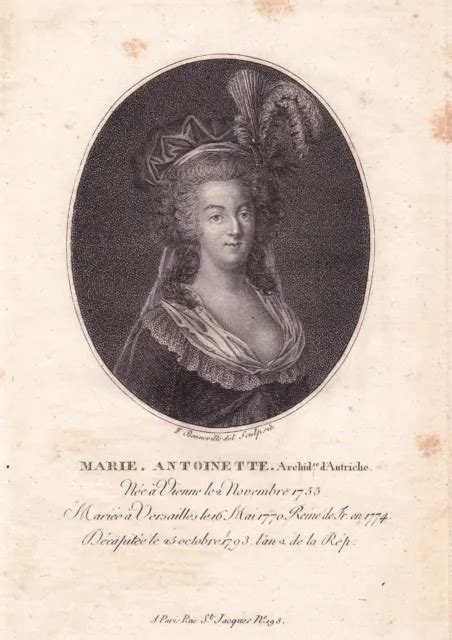 18TH CENTURY PORTRAIT Of Marie Antoinette Queen Of France French