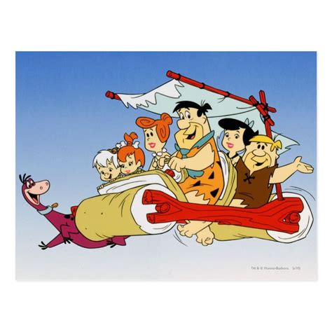 Fred Flintstone Wilma Barney And Betty Pebbles™ Postcard Zazzle