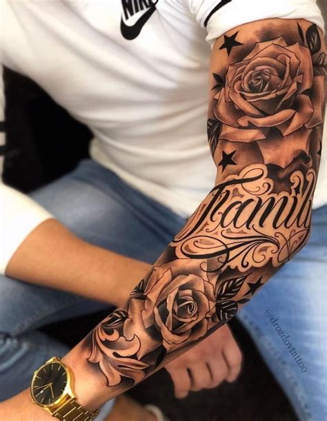 Rose Tattoos For Men Half Sleeve Tattoos For Guys Hand Tattoos For