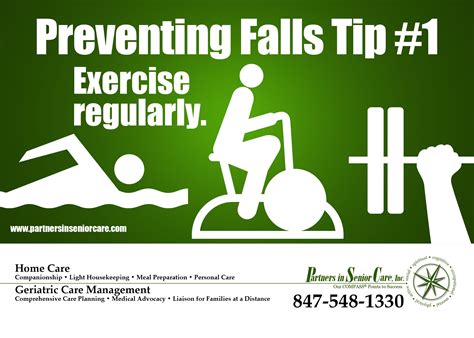 Preventing Falls Tip#1 from www.partnersinseniorcare.com #infographic