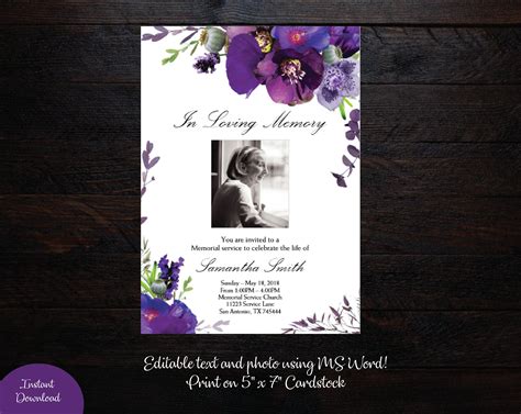 Memorial Program, Memorial Cards, Funeral Memorial, Memorial Service