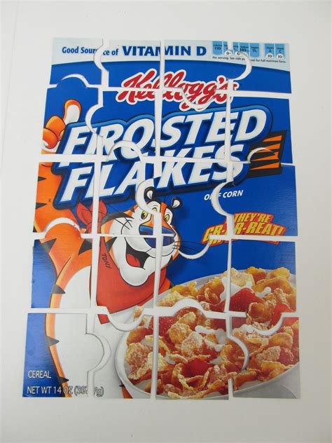 In this instructable, cereal boxes are used as well as some stiff following the picture(s) cut a piece of heavier cardboard in the shape as shown. Artzy Creations: Cereal Box Puzzle