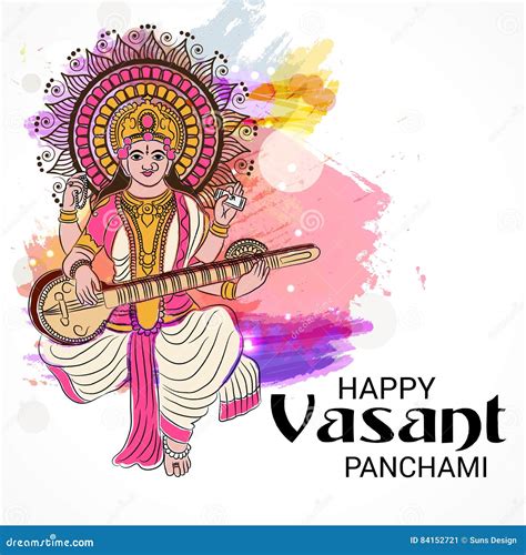 Vasant Panchami Stock Illustration Illustration Of Decoration 84152721