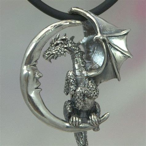 This Fantasy Jewelry Pendant Features A Dragon Who Has Flown So Far And