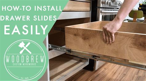 How To Install Cabinet Drawers Slides Woodbrew You