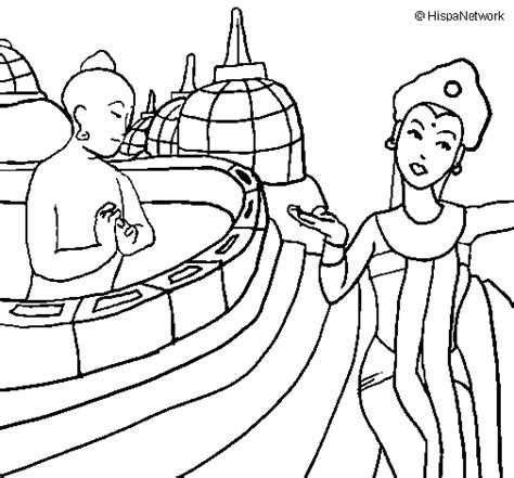 This page came to life from a place of joy for painting colorful dreams, cosmic liberation. Indonesia coloring page - Coloringcrew.com