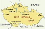Brno Czech republic map - Map of brno Czech republic (Eastern Europe ...