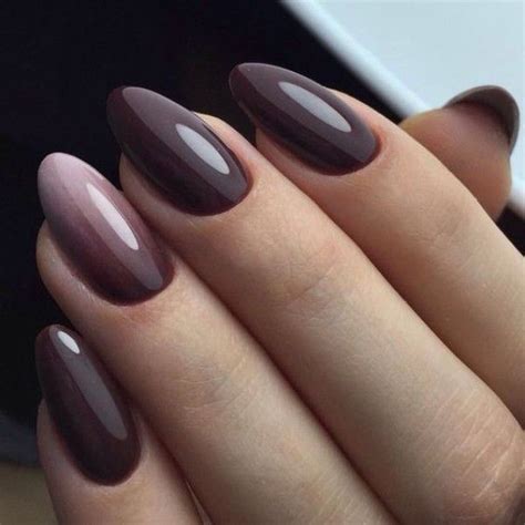 Chocolate Brown Fall Ombre Nails Fall Gel Nails Luxury Nails Nail