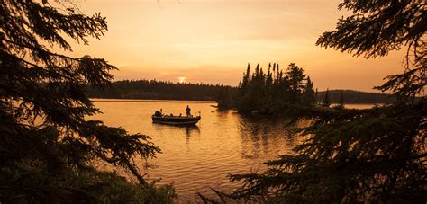 Fishing Sunset Country Ontario Canada