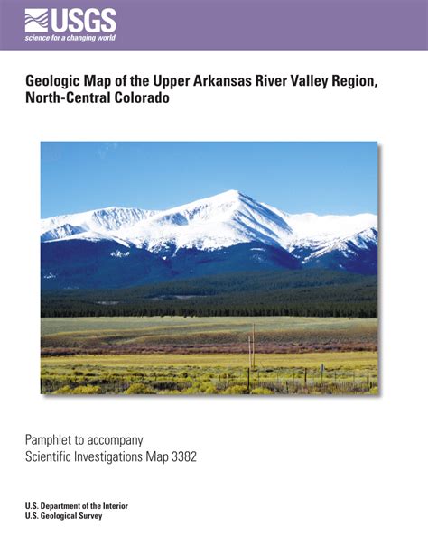 Pdf Geologic Map Of The Upper Arkansas River Valley