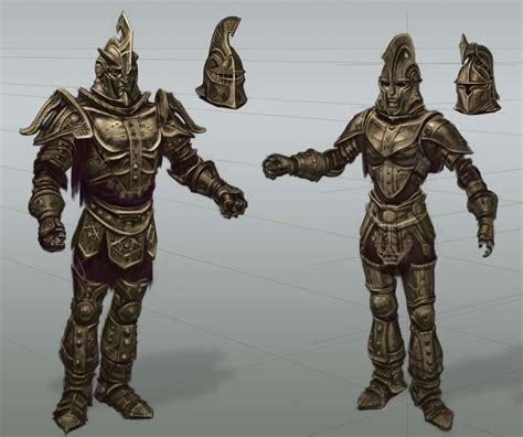 Dwemer Armor Rough Sketch Concept Art From The Elder Scrolls V Skyrim