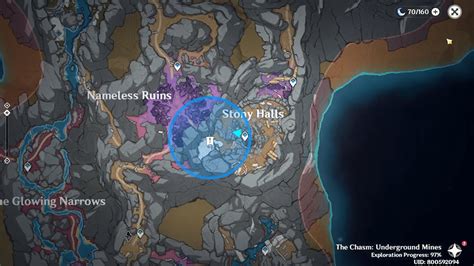 What Is The Blue Circle In The Chasm Underground Mines Map Genshin Impact Youtube