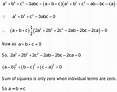 42. If a+b+c ≠ 0 ,then prove that a3+b3+c3=3abc,only when a = b = c.