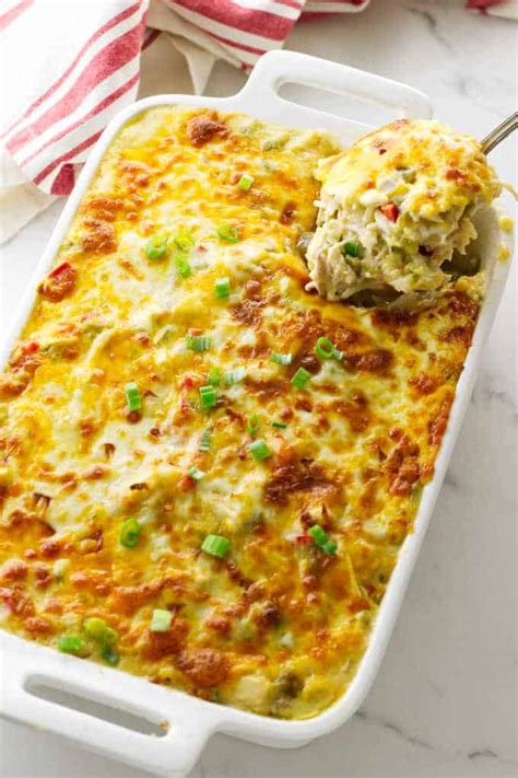 Chicken hashbrown casserole recipe is the perfect casserole to make on busy nights. Chicken Tortilla Casserole - Savor the Best