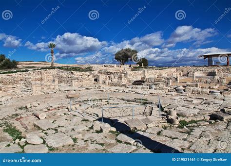 Ancient Ruins Of Kourion Cyprus Stock Image Image Of Architectural