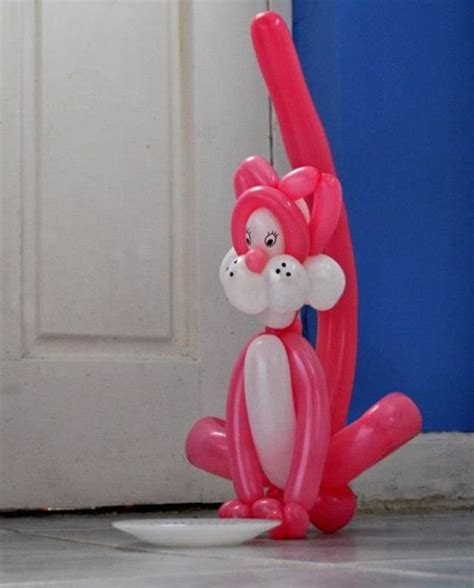 Pink Cat Twist Balloon Balloons Balloon Art Balloon
