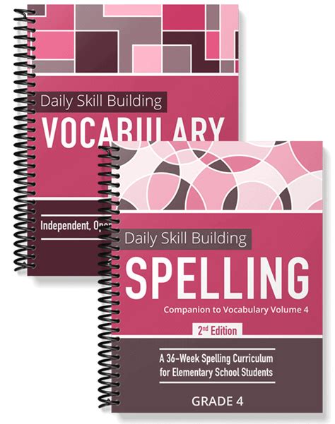 Daily Skill Building Vocabulary And Spelling Grade 4 Bundle
